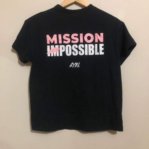 ⚙️ Aybl | Black Tee with Back Writing - Picture 3 of 3